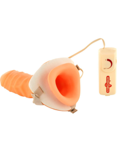 SEVEN CREATIONS - Arnés Ajustable Hueco con Vibrador para Placer Infinito | Ideal para Todas las Orientaciones