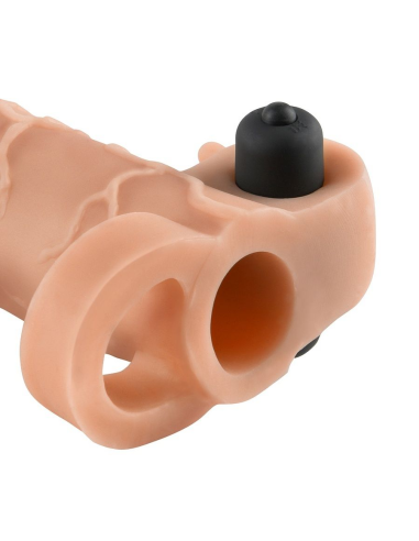 Fantasy X-Tensions: Extensión Real Feel para Pene con Vibrador - Potencia tu Placer