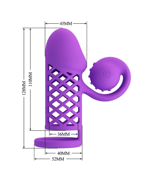 ROMANCE - Manga Extendida Morada con Vibraciones para Placer y Estimulación