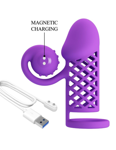 ROMANCE - Manga Extendida Morada con Vibraciones para Placer y Estimulación