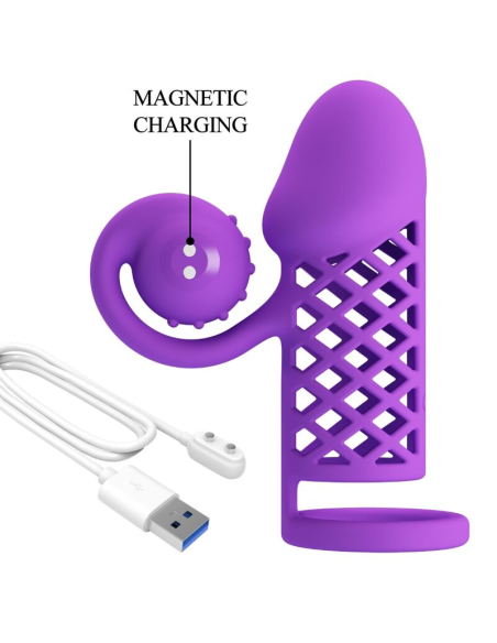 ROMANCE - Manga Extendida Morada con Vibraciones para Placer y Estimulación