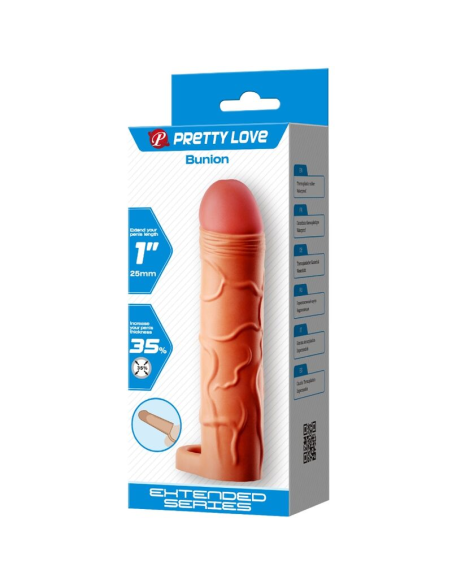 Pretty Love Bunion: Funda de pene extensora natural para mayor placer y tamaño