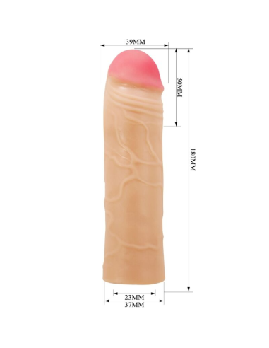PRETTY LOVE - CHANE Funda De Pene Extensora Natural | SexPlace.MX