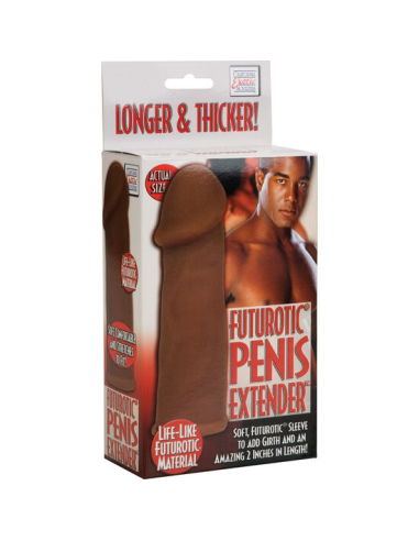 CALEXOTICS - FUTUROTIC Funda Extension Pene Marron | SexPlace.MX