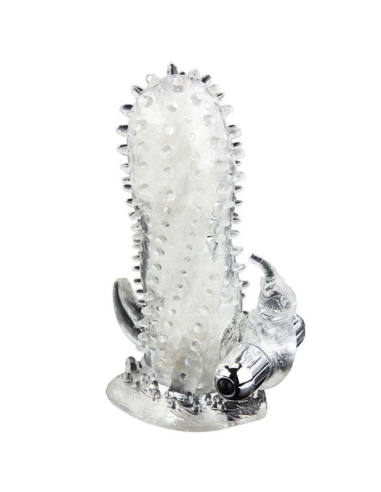 BAILE - Brave Man: Extensión de Pene Vibrador Rabbit para Placer Doble