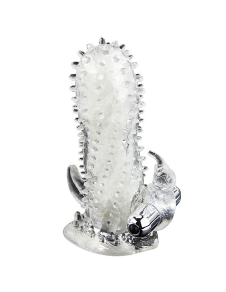 BAILE - Brave Man: Extensión de Pene Vibrador Rabbit para Placer Doble