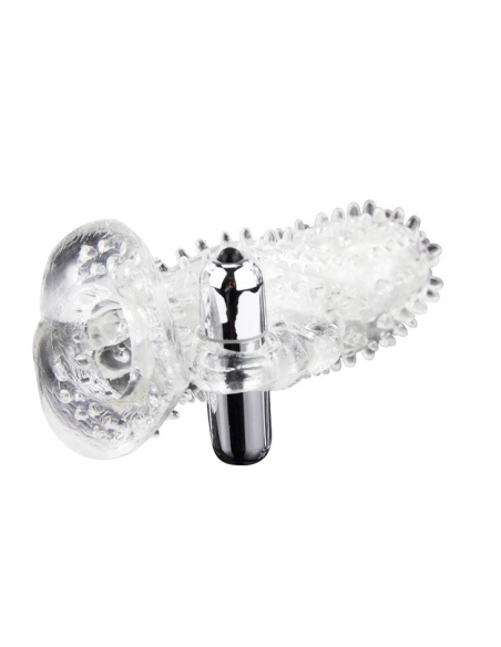 BAILE - Brave Man: Extensión de Pene Vibrador Rabbit para Placer Doble