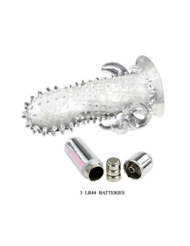 BAILE - Brave Man: Extensión de Pene Vibrador Rabbit para Placer Doble