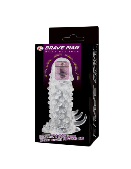 BAILE - BRAVE III MAN SENSOR EXTENSION: Funda Vibratoria para Mayor Placer y Confianza en el Dormitorio