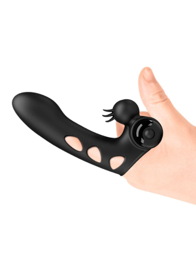 PRETTY LOVE - ORLANDO Funda De Dedo Vibrador Negro | SexPlace.MX