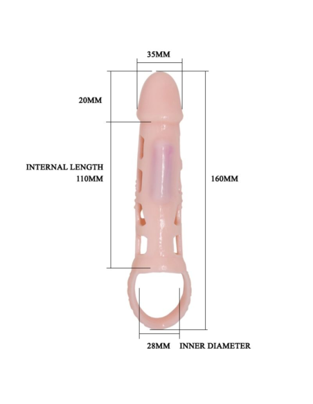 PRETTY LOVE - HARRISON Funda Extensora Pene Con Vibracion| SexPlace.MX