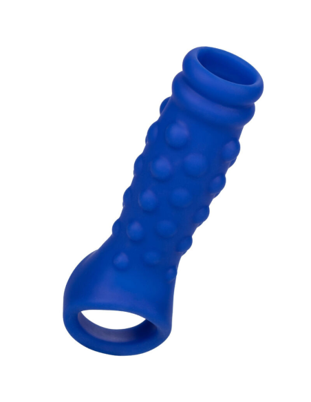 CALEXOTICS Admiral Beaded Funda Pene de Silicona Líquida Azul - Aumenta Placer y Excitación