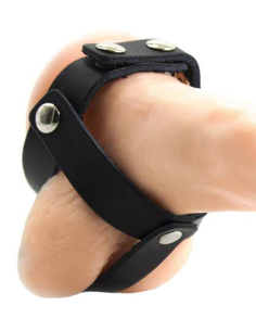 OHMAMA FETISH - Funda de Cuero de Castidad para Testículos | Placer y Estilo