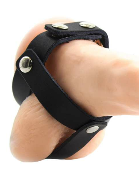 OHMAMA FETISH - Funda de Cuero de Castidad para Testículos | Placer y Estilo