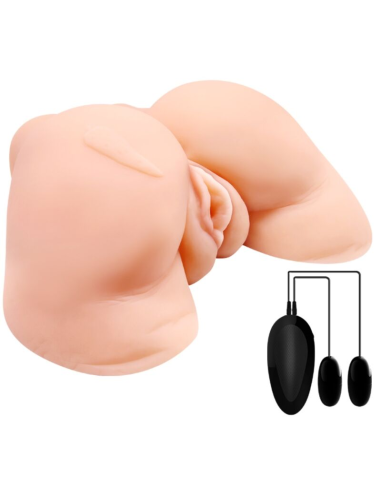 CRAZY BULL - Vagina y Ano Realistas con Vibración | Máximo Placer Masculino
