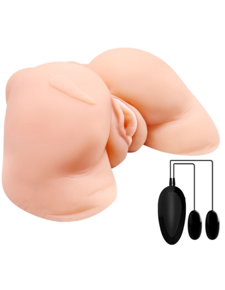 CRAZY BULL - Vagina y Ano Realistas con Vibración | Máximo Placer Masculino