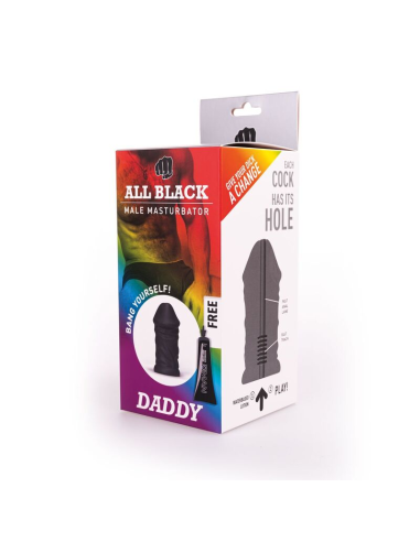 ALL BLACK - MASTURBADOR DADDY: Disfruta de la Mejor Experiencia con Diseño Elegante y Textura Realista