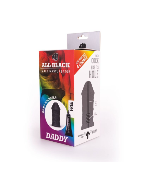 ALL BLACK - MASTURBADOR DADDY: Disfruta de la Mejor Experiencia con Diseño Elegante y Textura Realista