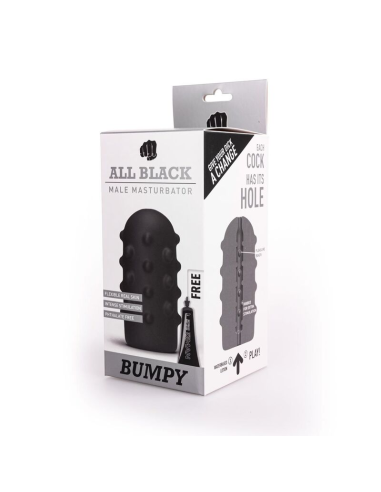 ALL BLACK - MASTURBADOR BUMPY: Placer Premium y Diseño Elegante para el Mejor Orgasmo