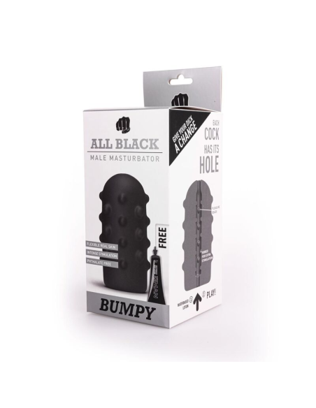 ALL BLACK - MASTURBADOR BUMPY: Placer Premium y Diseño Elegante para el Mejor Orgasmo