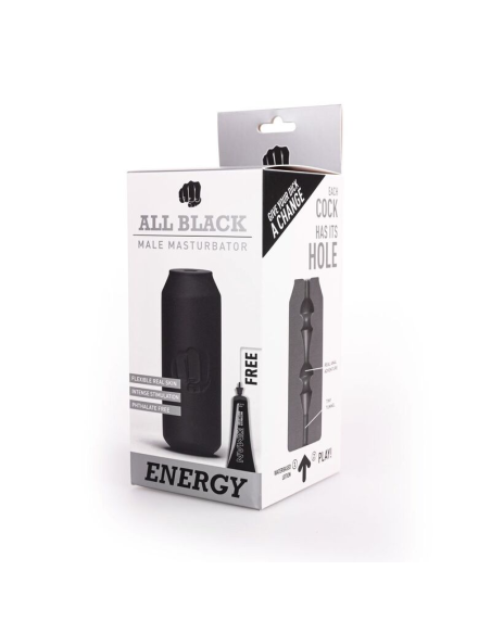 ALL BLACK - MASTURBADOR ENERGY: Placer Premium para Moments Intimos