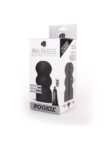 ALL BLACK - MASTURBADOR POOKIE: Placer Premium y Diseño Elegante para el Mejor Orgasmo