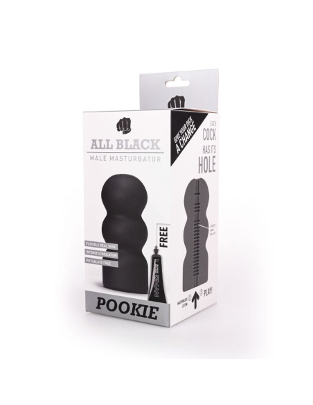 ALL BLACK - MASTURBADOR POOKIE: Placer Premium y Diseño Elegante para el Mejor Orgasmo