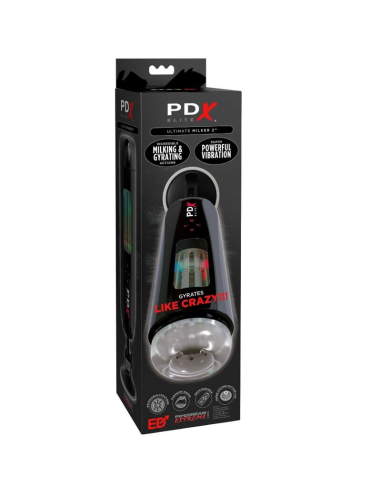 PDX ELITE Masturbador Stroker: Vibración y Rotación para el Placer Definitivo