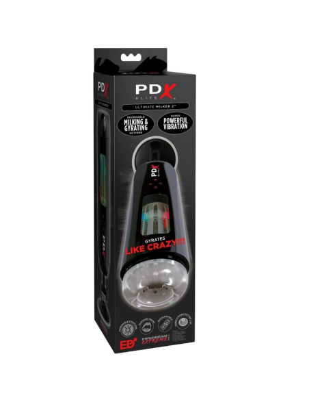 PDX ELITE Masturbador Stroker: Vibración y Rotación para el Placer Definitivo