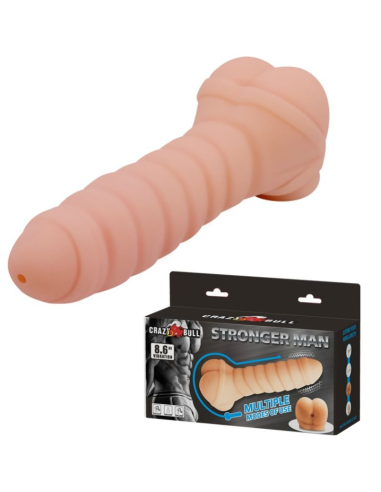 CRAZY BULL - PENE MULTIFUNCIONAL 21.8 CM | Vibraciones Intensas y Placer Versátil para Hombre