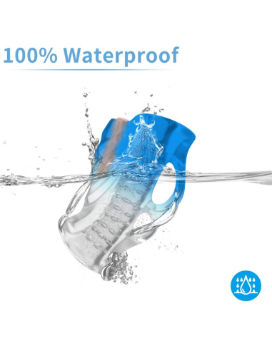 Masturbador Dedal & Vibrador Azul Degradado ARMONY - Placer Intensivo y Diseño 100% Sumergible