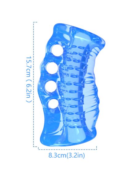 Masturbador Dedal Azul ARMONY - Placer Intenso y Seguro para Él