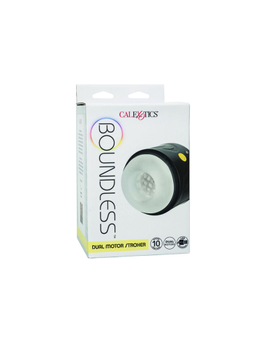 CalExotics Boundless - Masturbador Doble Motor Vibratorio | 10 Funciones de Placer y Diseño Impermeable