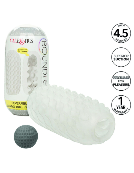 Boundless Stroker Blando Reversible Gris - Placer Personalizado y Sensaciones Únicas | CalExotics