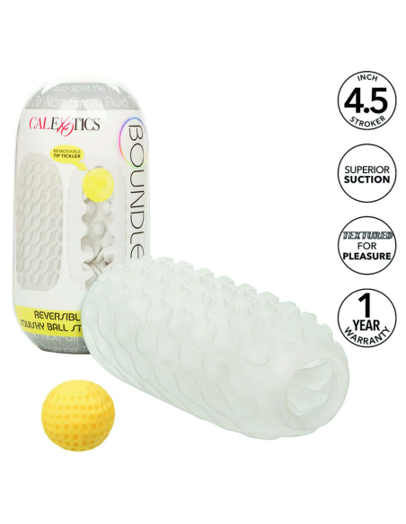 CALEXOTICS - Boundless Stroker Reversible Amarillo: Placer Personalizado y Satisfacción Inigualable