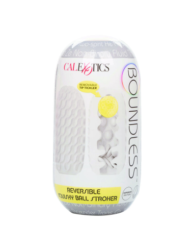 CALEXOTICS - Boundless Stroker Reversible Amarillo: Placer Personalizado y Satisfacción Inigualable