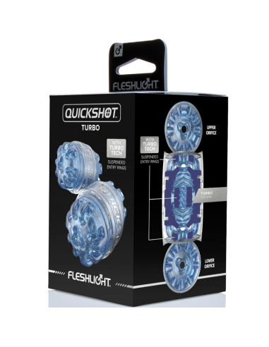 FLESHLIGHT - QUICKSHOT TURBO BLUE ICE MASTURBADOR | SexPlace.MX