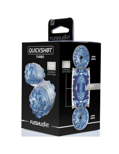 FLESHLIGHT - QUICKSHOT TURBO BLUE ICE MASTURBADOR | SexPlace.MX