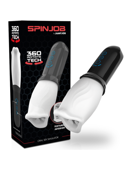 JAMYJOB - SPINJOB: Masturbador Innovador con Rotación y Simulación de Sexo Oral