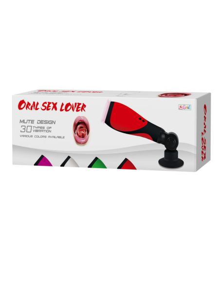 BAILE Oral Sex Lover: Masturbador Masculino con 30 Modos de Vibración | 100% Silicona FDA