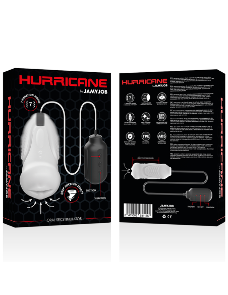 JAMYJOB - HURRICANE: El Mejor Succionador para Sexo Oral con 14 Modos de Estimulación
