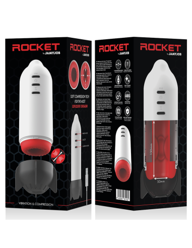 JAMYJOB Rocket: Masturbador Masculino con Vibración y Compresión para Placer Inigualable