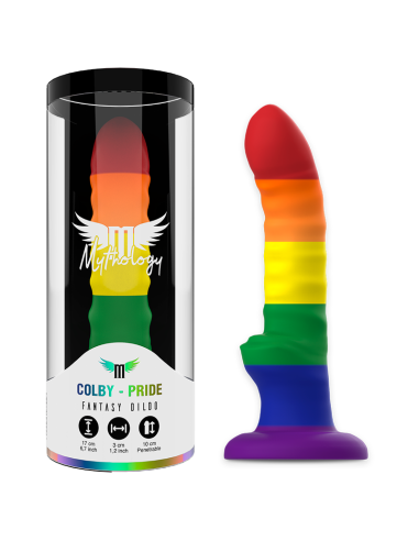 MYTHOLOGY Colby Pride Dildo - Fantasías Únicas en Silicona Premium