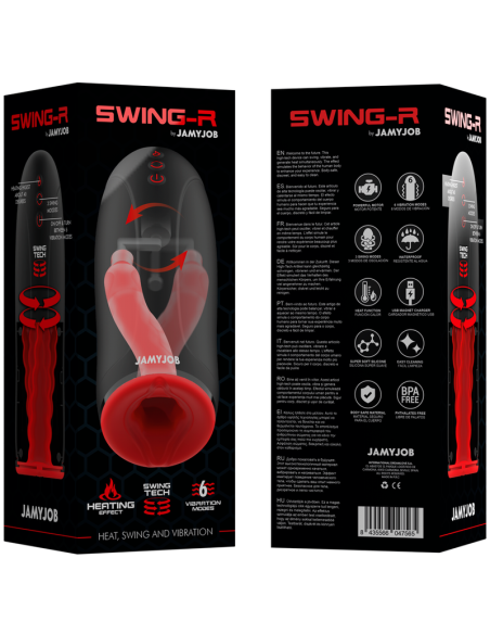JAMYJOB SWING-R: Masturbador Masculino con Calor, Oscilación y Vibración - Placer Inigualable