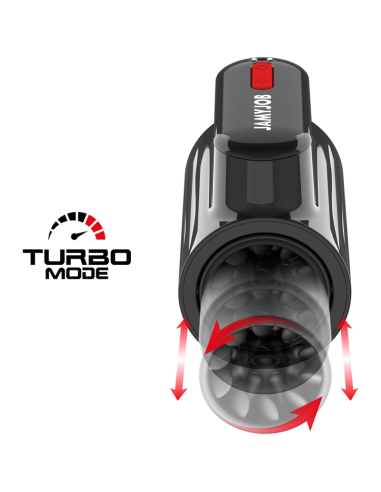 JAMYJOB VORTEX - Masturbador Turbo 360° con Empuje y Rotación | Placer Masculino Intenso