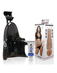 FLESHLIGHT Eliza Ibarra Vagina + Universal Launch + Lubricante Aqua Quality 50ml - Experiencia Erótica Inigualable