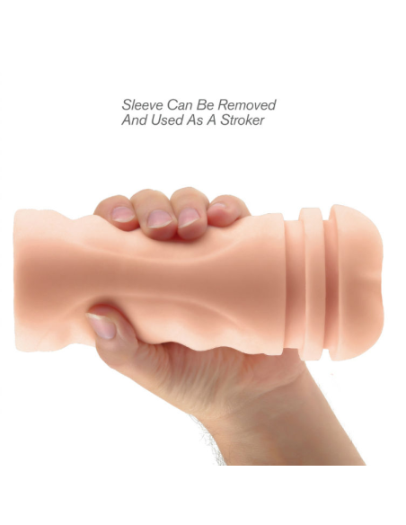 EXTREME TOYZ - PIPEDREAM MEGA GRIP: Masturbador Vibrador Realista con 10 Modos de Placer