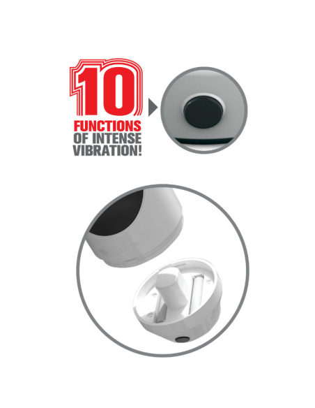 EXTREME TOYZ - PIPEDREAM MEGA GRIP: Masturbador Vibrador Realista con 10 Modos de Placer