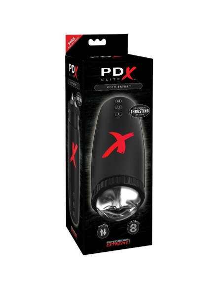 PDX ELITE - Masturbador Masculino Moto Bator: Placer Sin Manos con Doble Motor y Succión