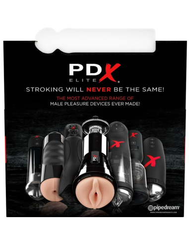 PDX ELITE - Set Masturbador Stroker 12 Unidades: Vibradores Vagina, Ano y Boca | Pipedream